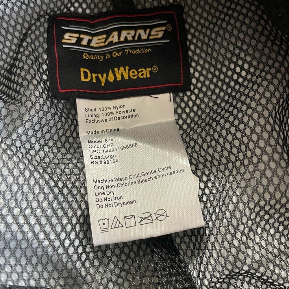 Stearns Gray Ripstop Rainpant Waterproof NEW Men’s Size Large - Picture 3 of 11